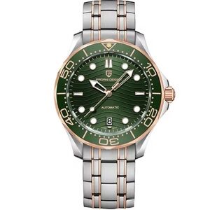 Pagani Design Men's Diver Wristwatch Automatic Green Dial Stainless Steel